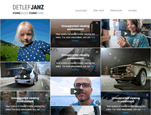 Tablet Screenshot of detlefjanz.com
